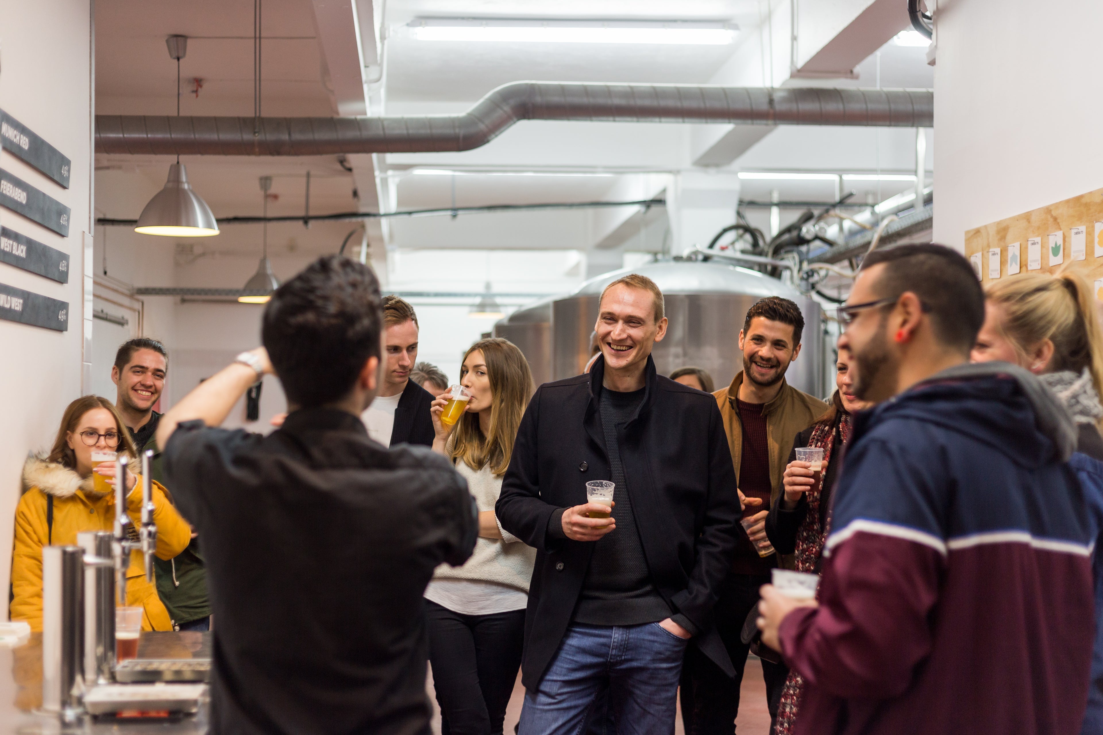 brewery tour tasting