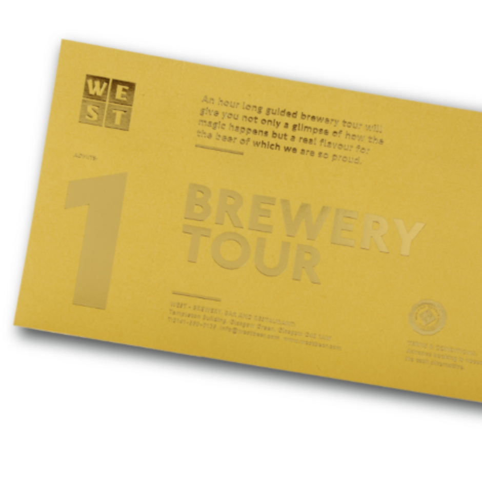 west brewery tour voucher